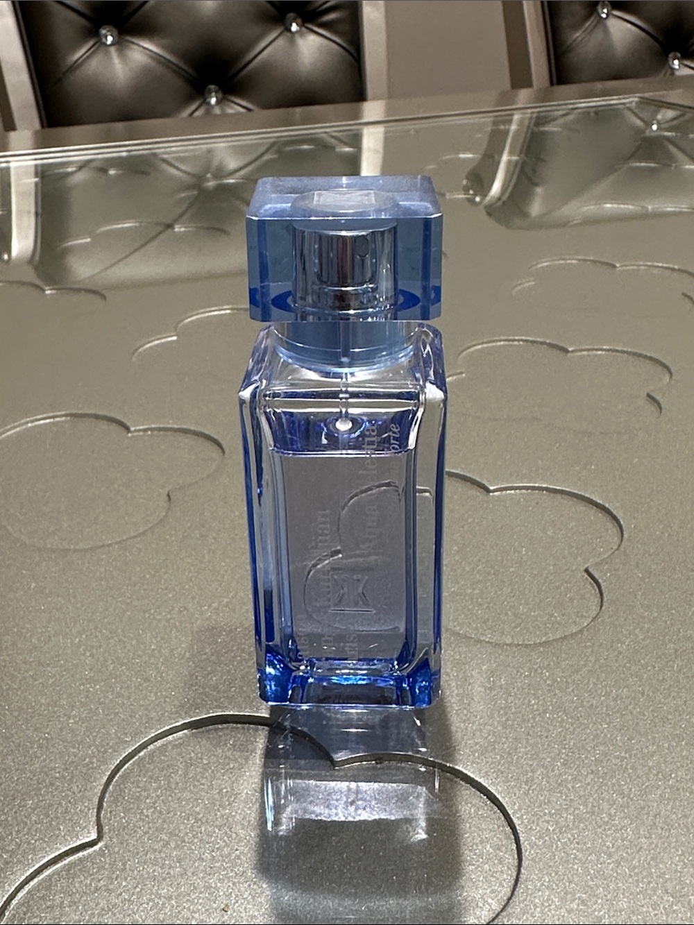 Maison Francis Kurkdjian Translucent Blue Glass Fragrance Bottle